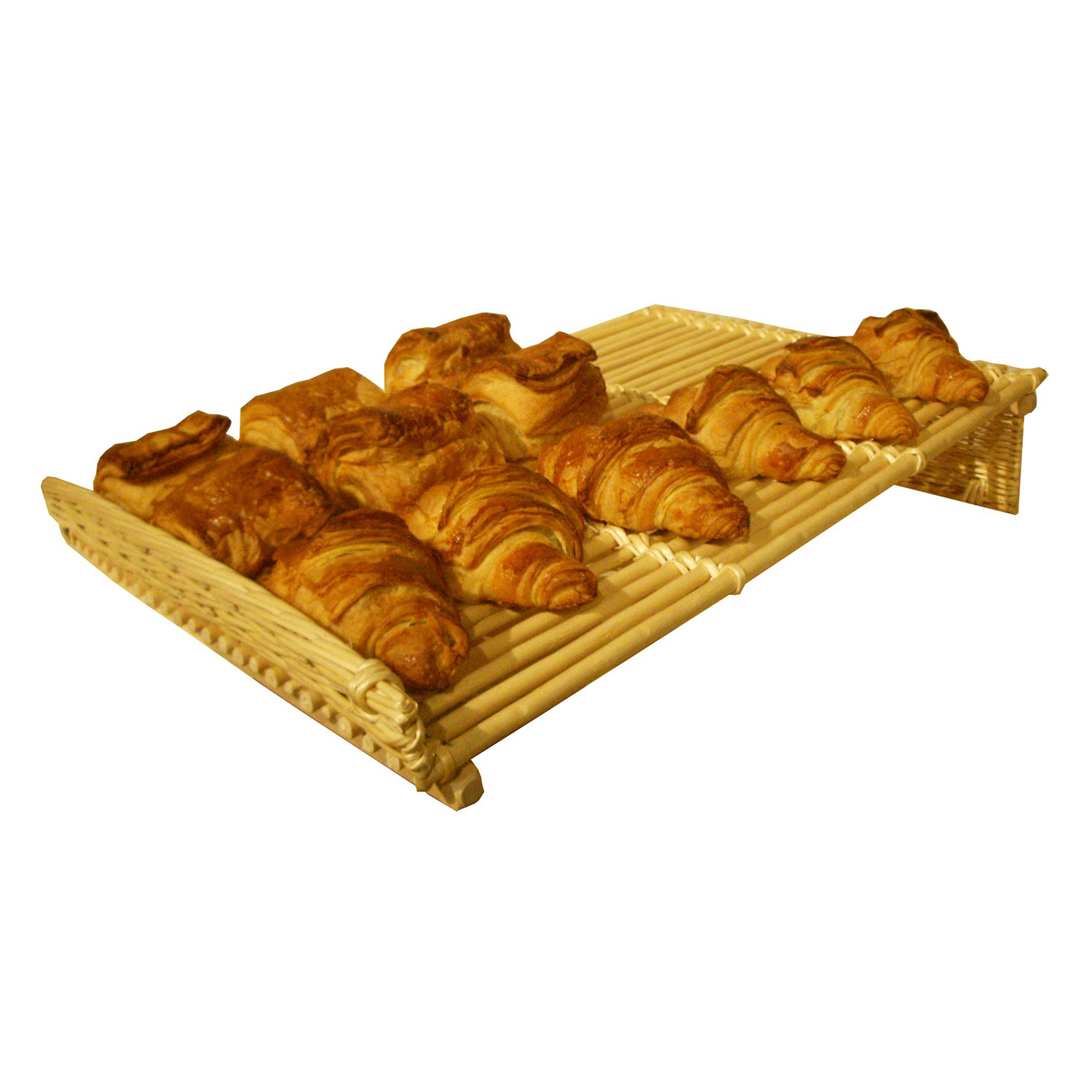 Thekenrost Bambus 60 x 20 x 5 cm, mit 10 cm Erhöhung einseitig