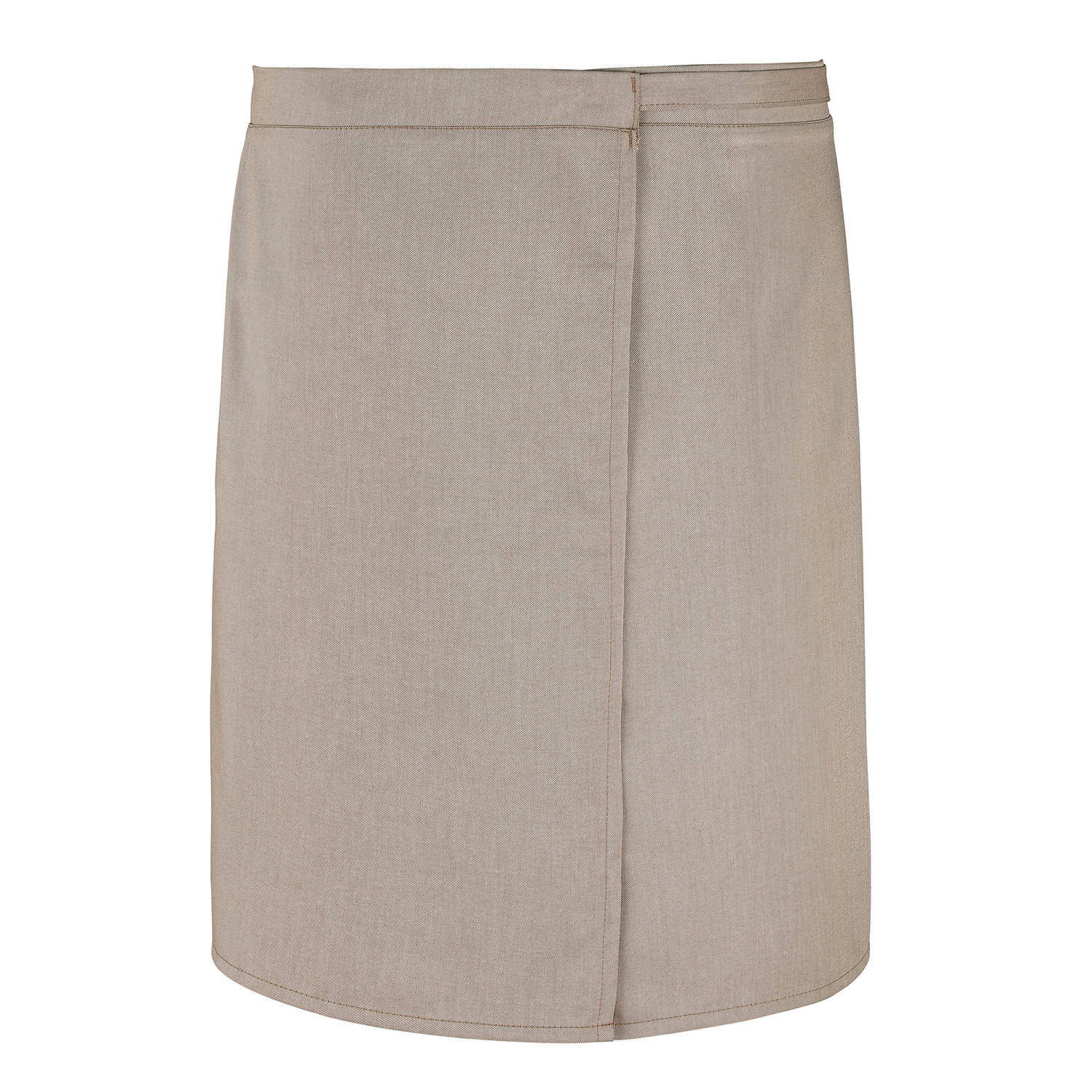 Wickel-Bistroschürze 145 x 60 cm, Jeanslook sand