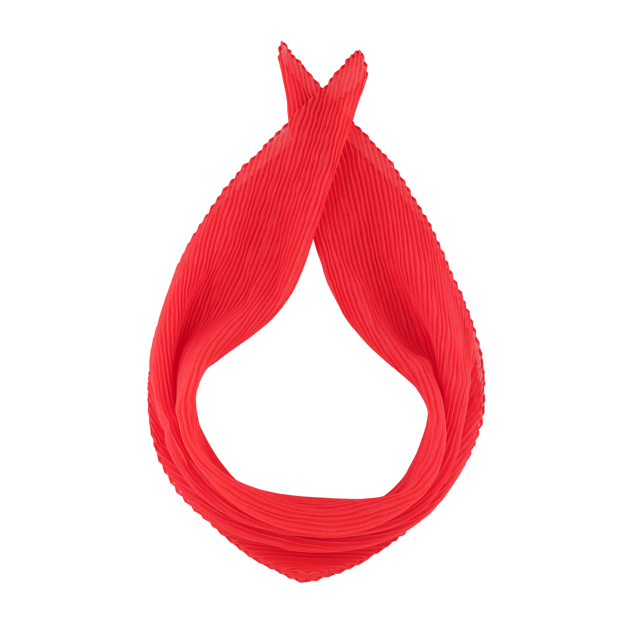 Halstuch plissiert, rot