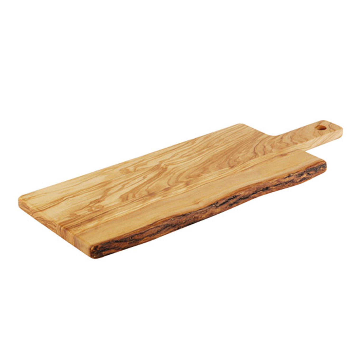 Servierbrett -OLIVE- 44 x 20 cm, H: 2 cm Holz (Olivenbaum) 