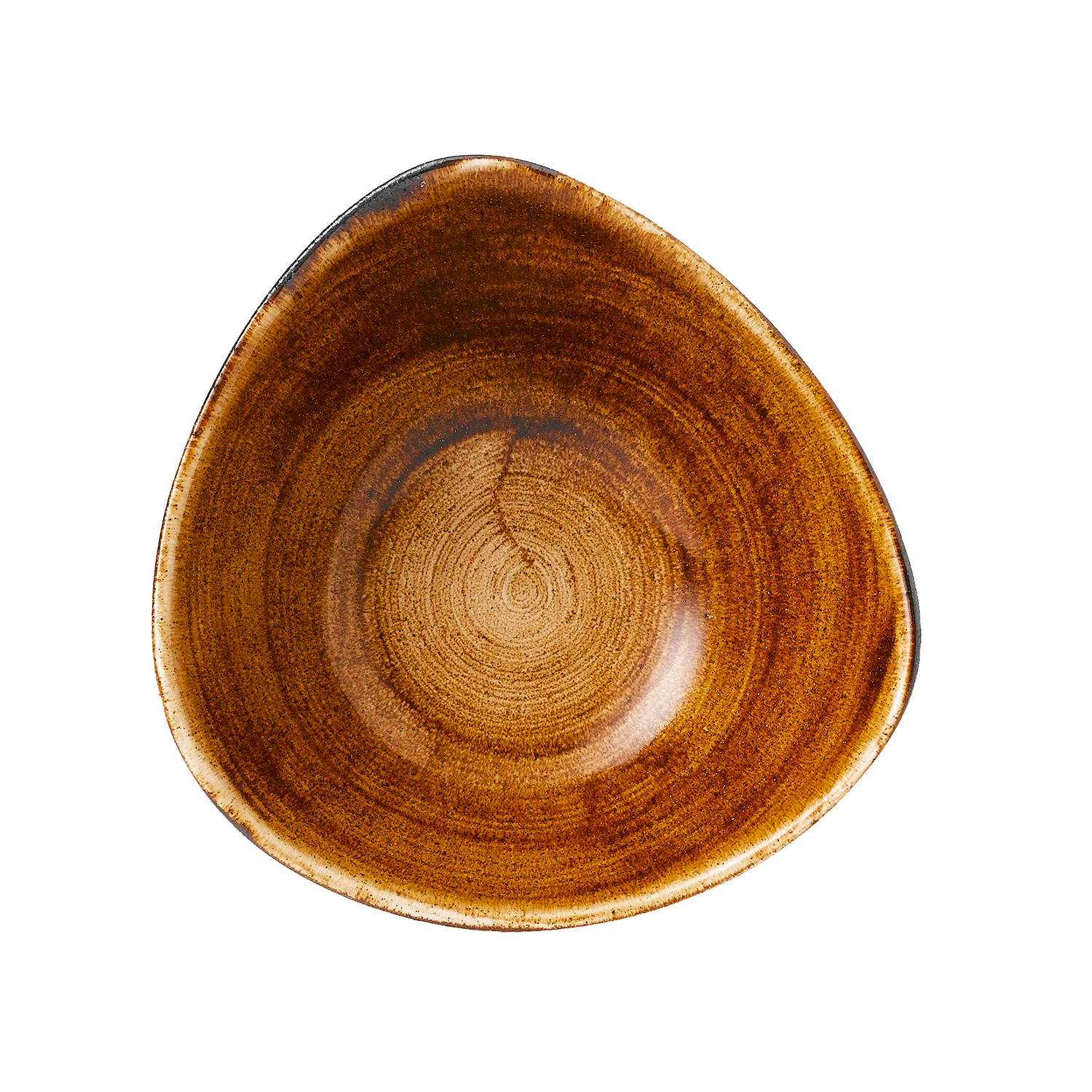 Triangle Bowl 18,5 cm, Stonecast Patina Vintage Copper