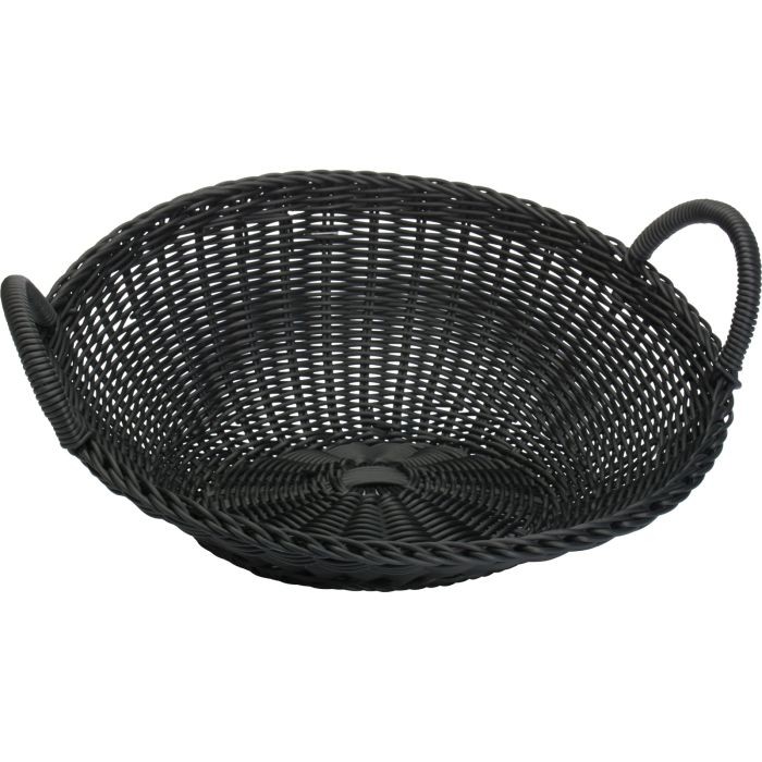 Korbschütte D: 42 cm, H: 18,5 cm, schwarz