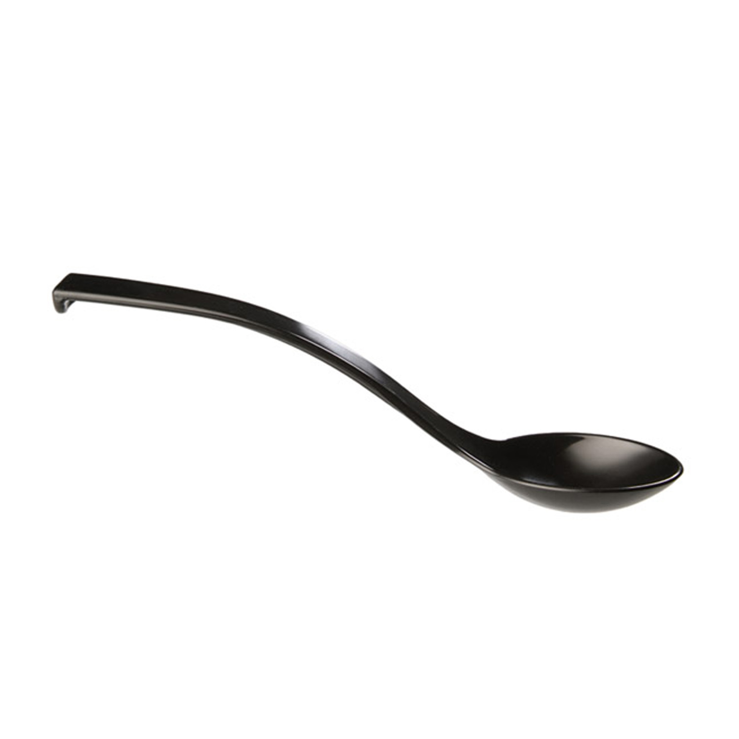 Feinkostlöffel, 6er Set Ø 6 cm, Länge: 23 cm SAN, schwarz 