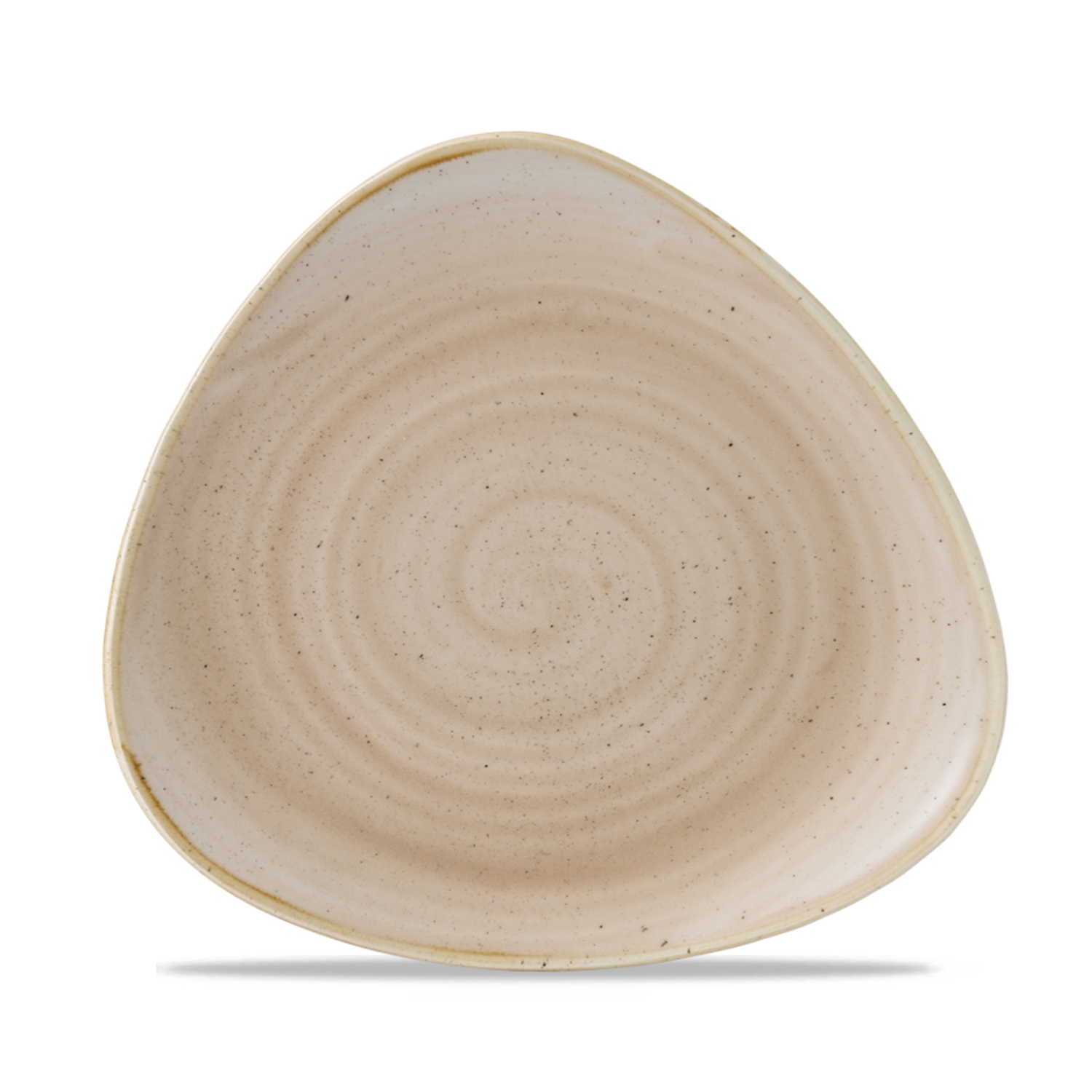 Triangle Teller flach 19,2 cm, Stonecast Nutmeg Cream