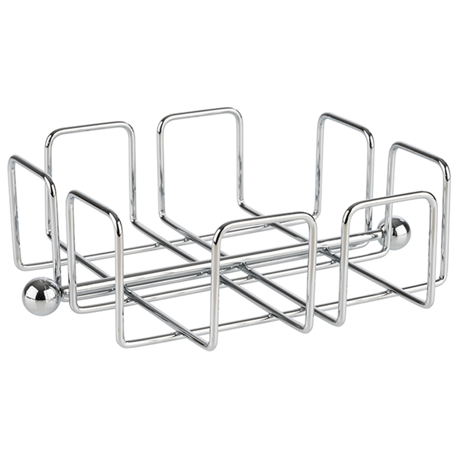 Serviettenhalter -WIRE- 19 x 19 cm, H: 6,5 cm Metall verchromt 