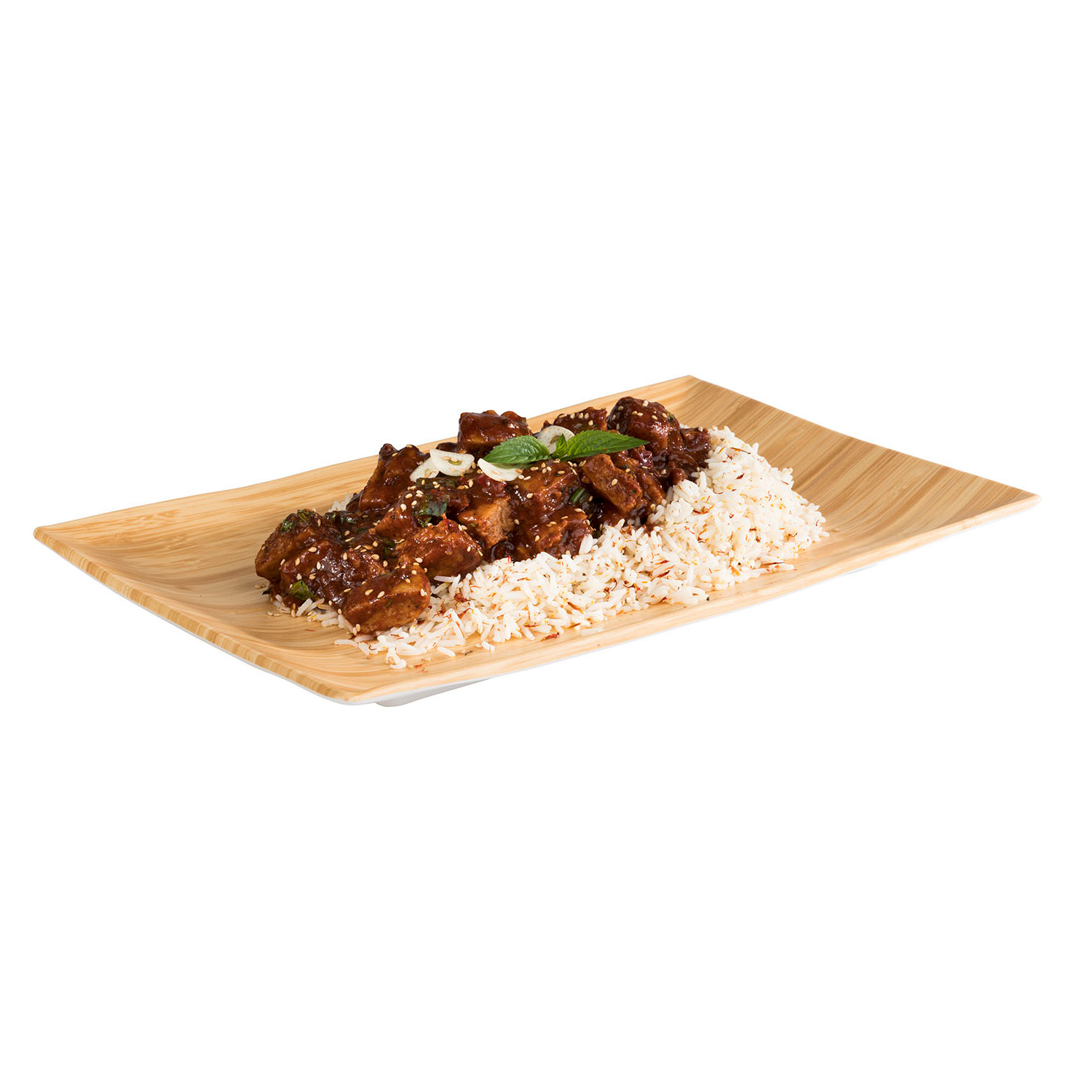 Tablett -BAMBOO- 34,5 x 21,5 cm, H: 3 cm Melamin 