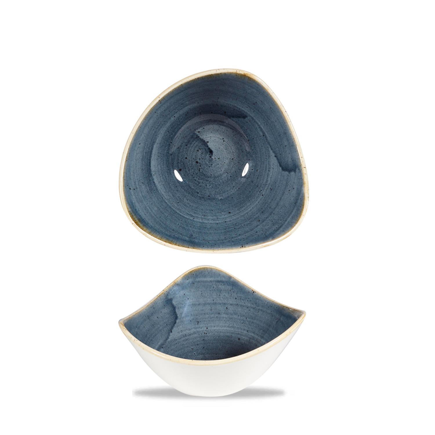Triangle Bowl 15,3 cm, Stonecast Blueberry