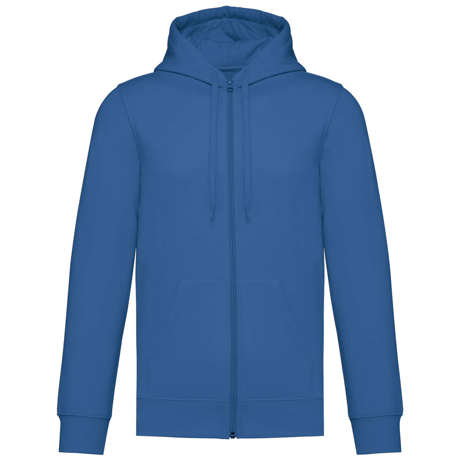 Unisex-Sweatjacke mit Kapuze, royalblau