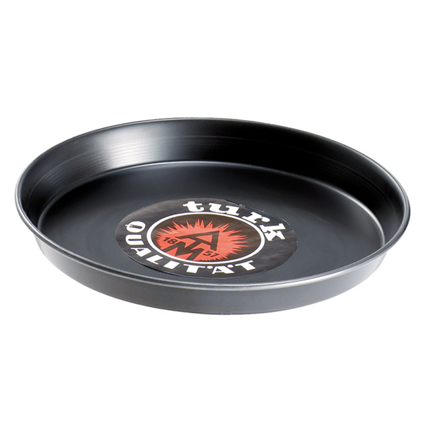 Pizzaform Ø 50 cm oben, Ø 48 cm Boden Blaublech, nicht beschichtet 