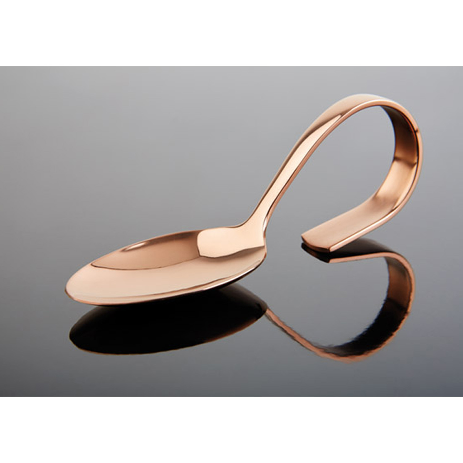 Gourmet-Löffel -CLASSIC- Länge: 12 cm 18/8 Edelstahl, Kupfer-Look 