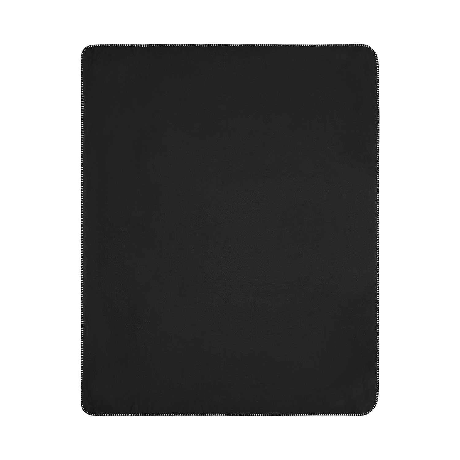 Fleece-Decke, schwarz/silbergrau, 130 x 170 cm
