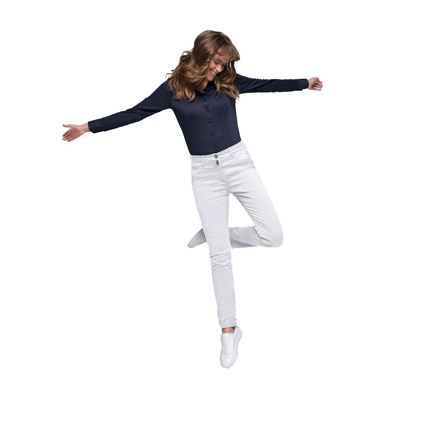 Damenhose Chino X-Stretch, weiß