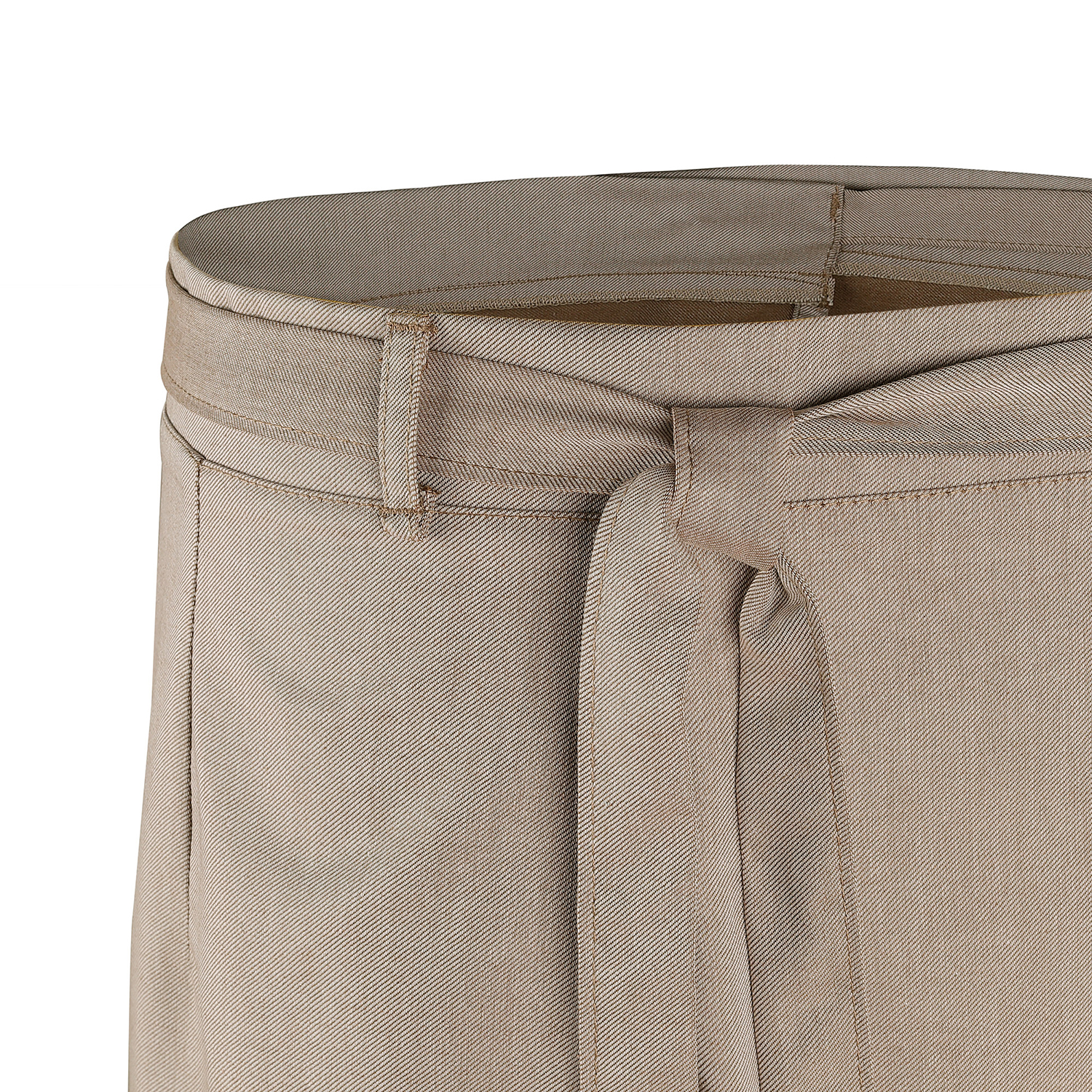 Wickel-Bistroschürze 60 x 125 cm, Jeanslook sand