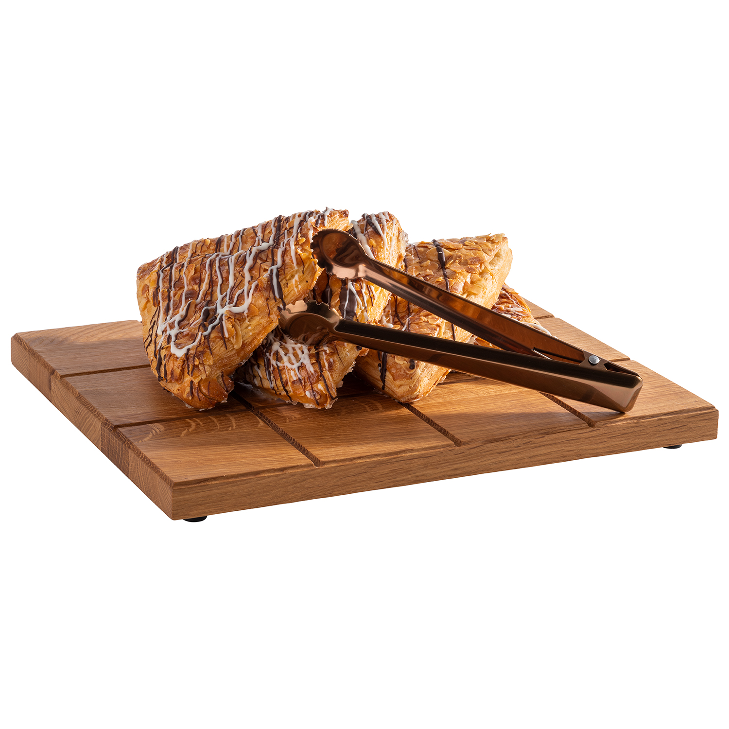 GN 1/2 Buffetbrett -SQUARE- Eichenholz geölt, 32,5 x 26,5 cm, H: 2,5 cm        