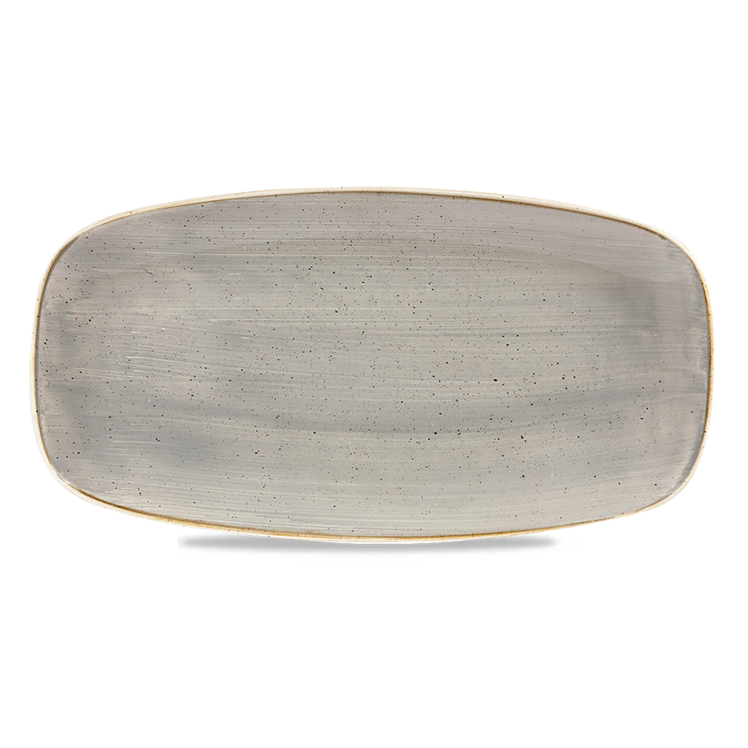 Chefs Oblong Platte No. 3, 29,8 x 15,3 cm, Stonecast Peppercorn Grey