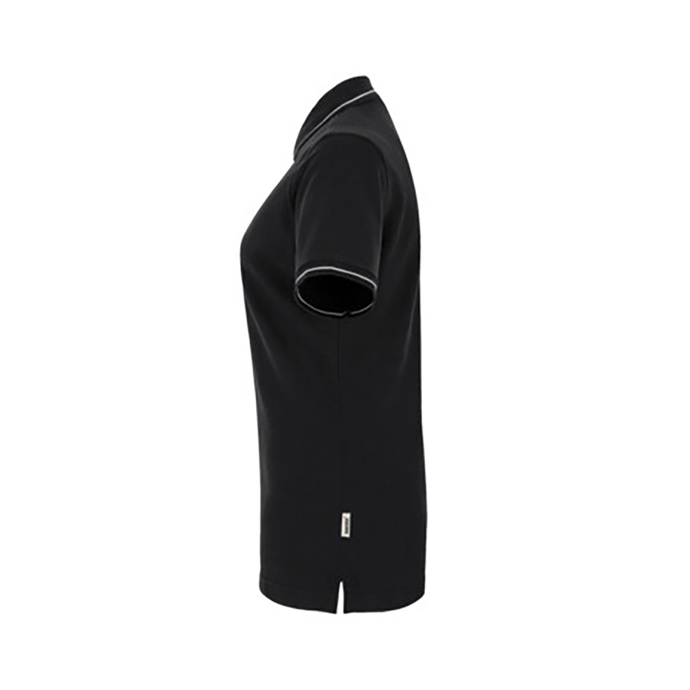 Woman-Polo Casual, schwarz/silber