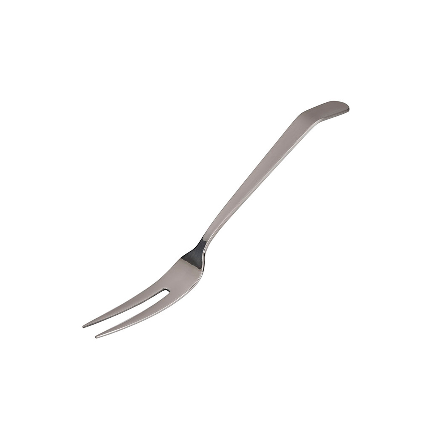 Fleischgabel, 2 Zinken 8 x 2,5 cm, Griff: 13 cm 18/10 Edelstahl 