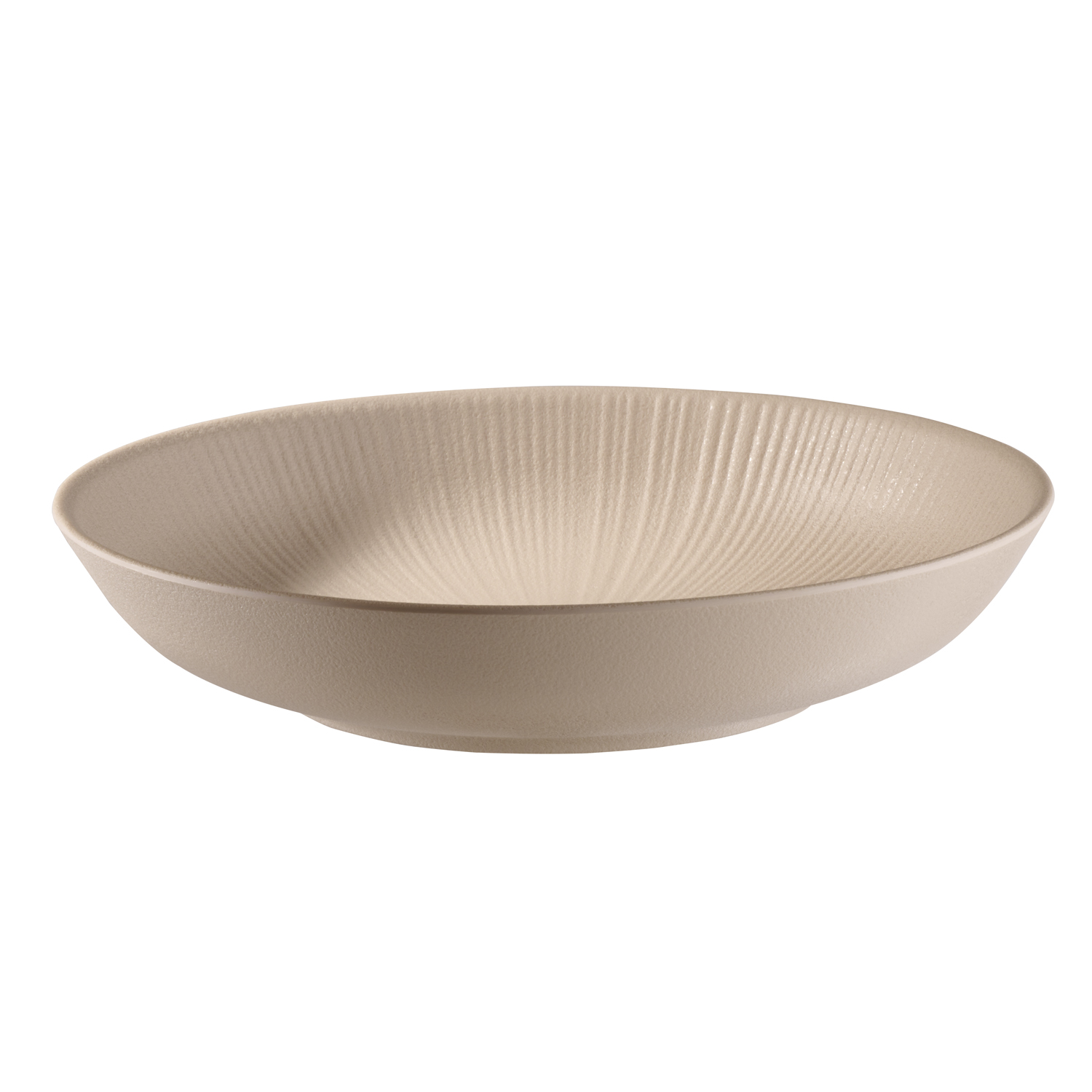 Schale -NERO- Ø 22,5 cm, H: 4,5 cm, Melamin, sand