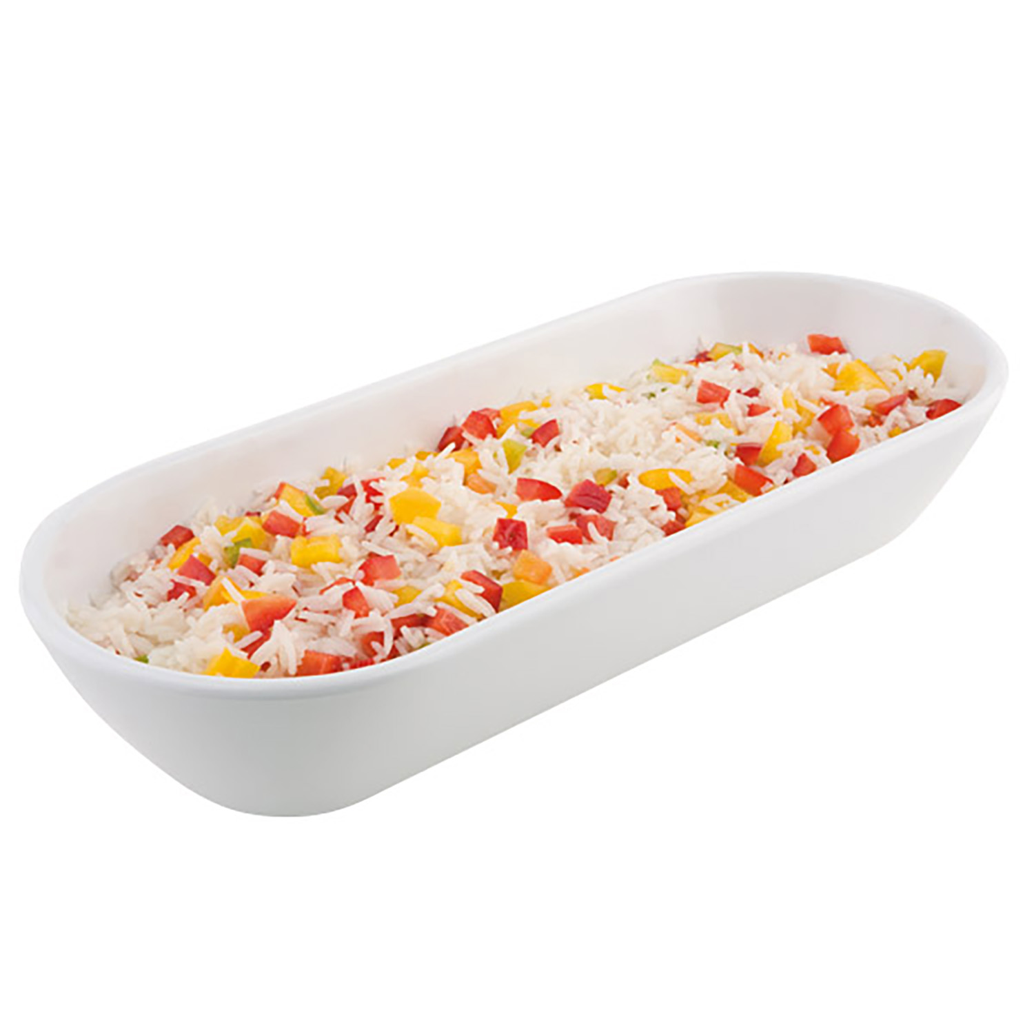 Schale -PURE- 38,5 x 15,5 cm, H: 7,5 cm Melamin, weiß, 1,5 Liter 