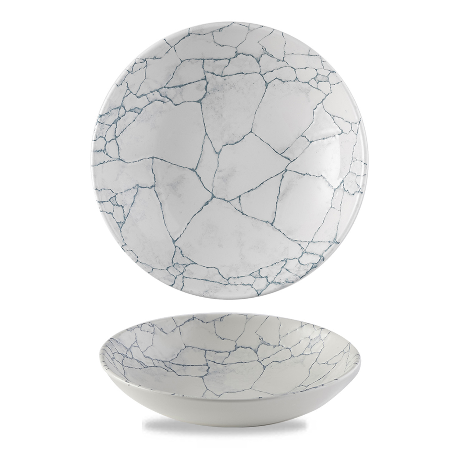 Coup Bowl 24,8 cm, Studio Prints Kintsugi Pearl Grey