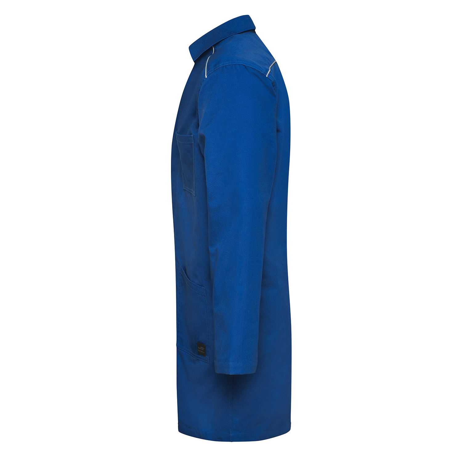 Berufsmantel Solid, verdeckte Knopfleiste, dark-royal