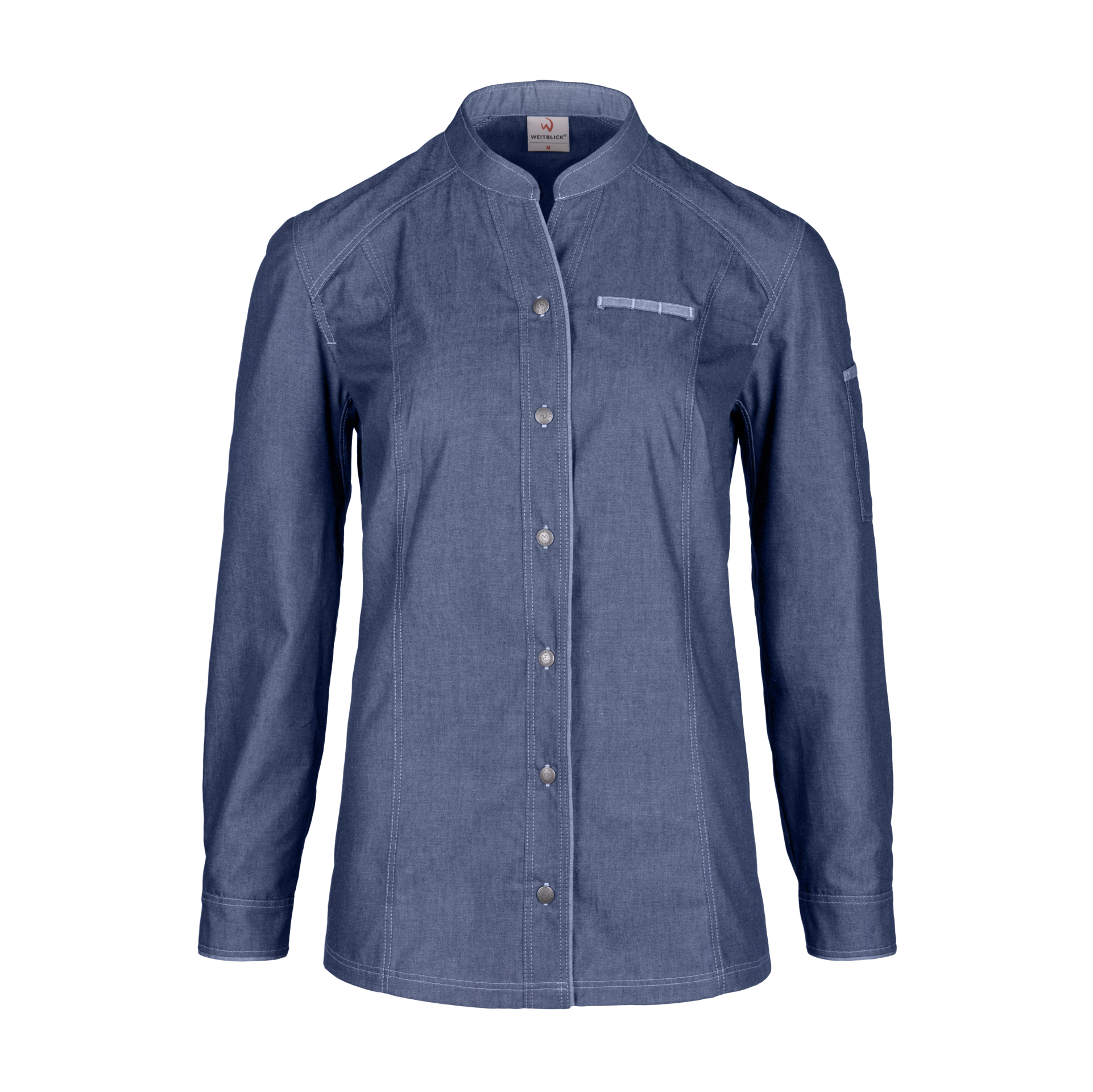 Damen-Kochjacke Denim Craft 1/1 Arm, denim blue