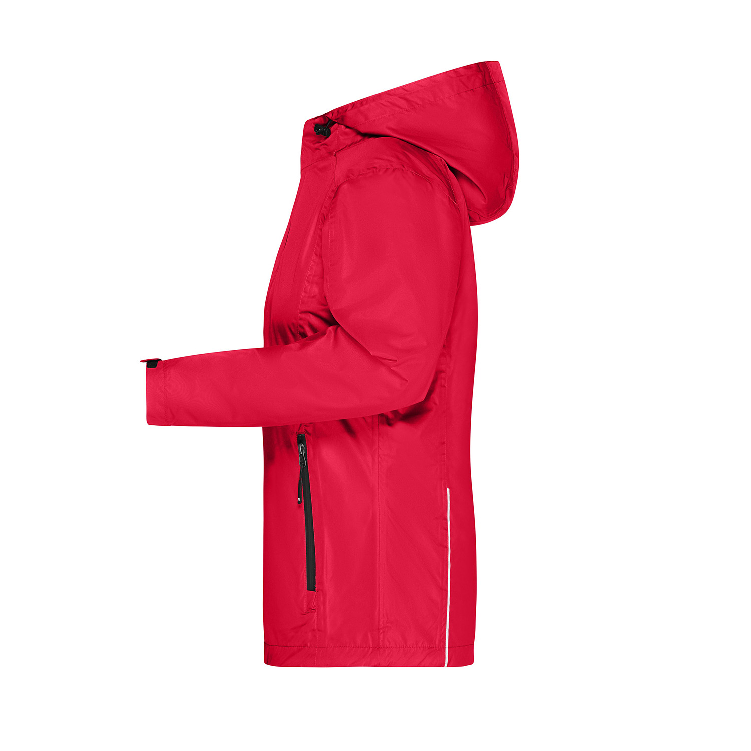 Damen-Doppeljacke 3 in 1, rot/schwarz