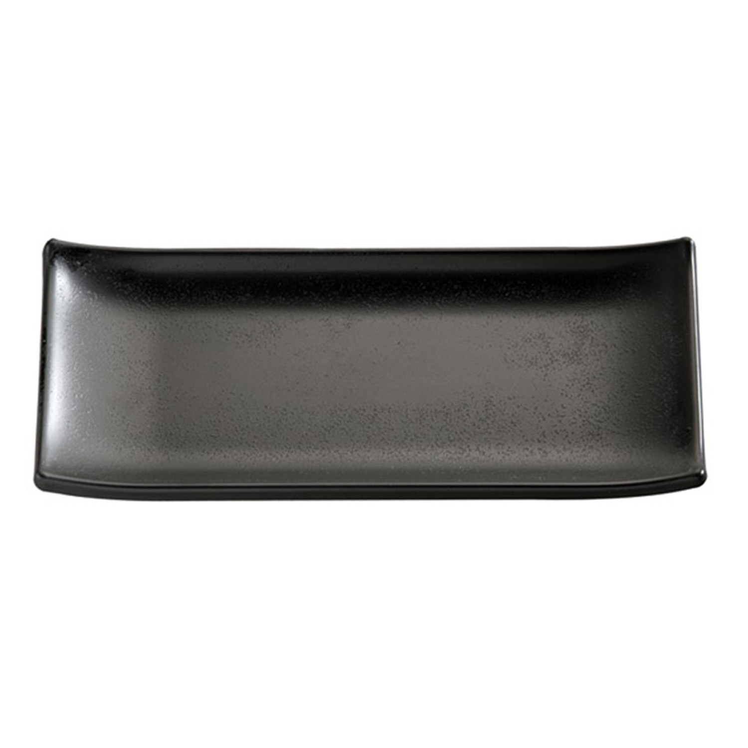Tablett / Sushiboard -ZEN- 22,5 x 9,5 cm, H: 3 cm Melamin, schwarz, Steinoptik 