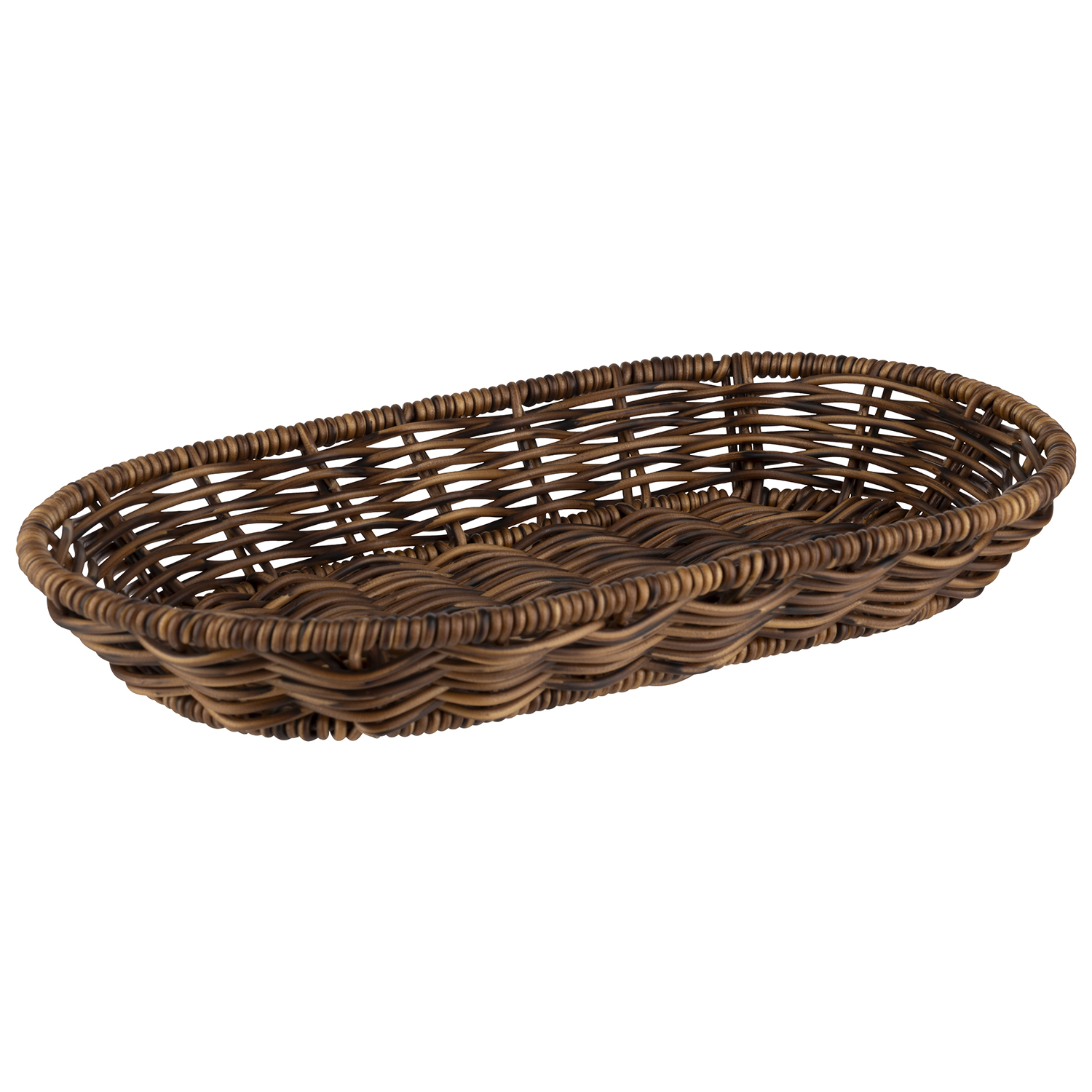 Korb COVE oval 28 x 16 cm, H: 4 cm, braun