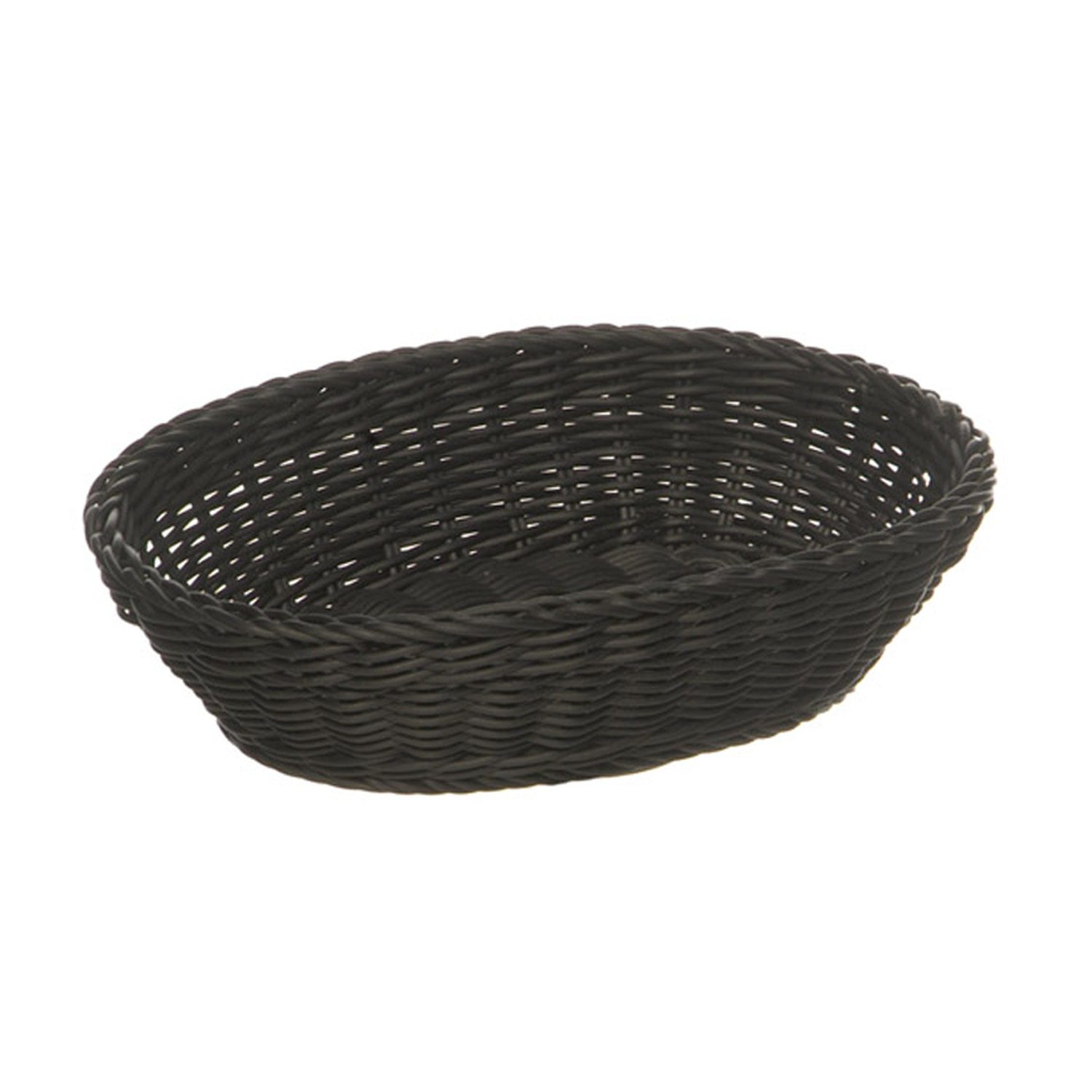 Korb, oval 25 x 19 cm, H: 6,5 cm Polypropylen, schwarz 
