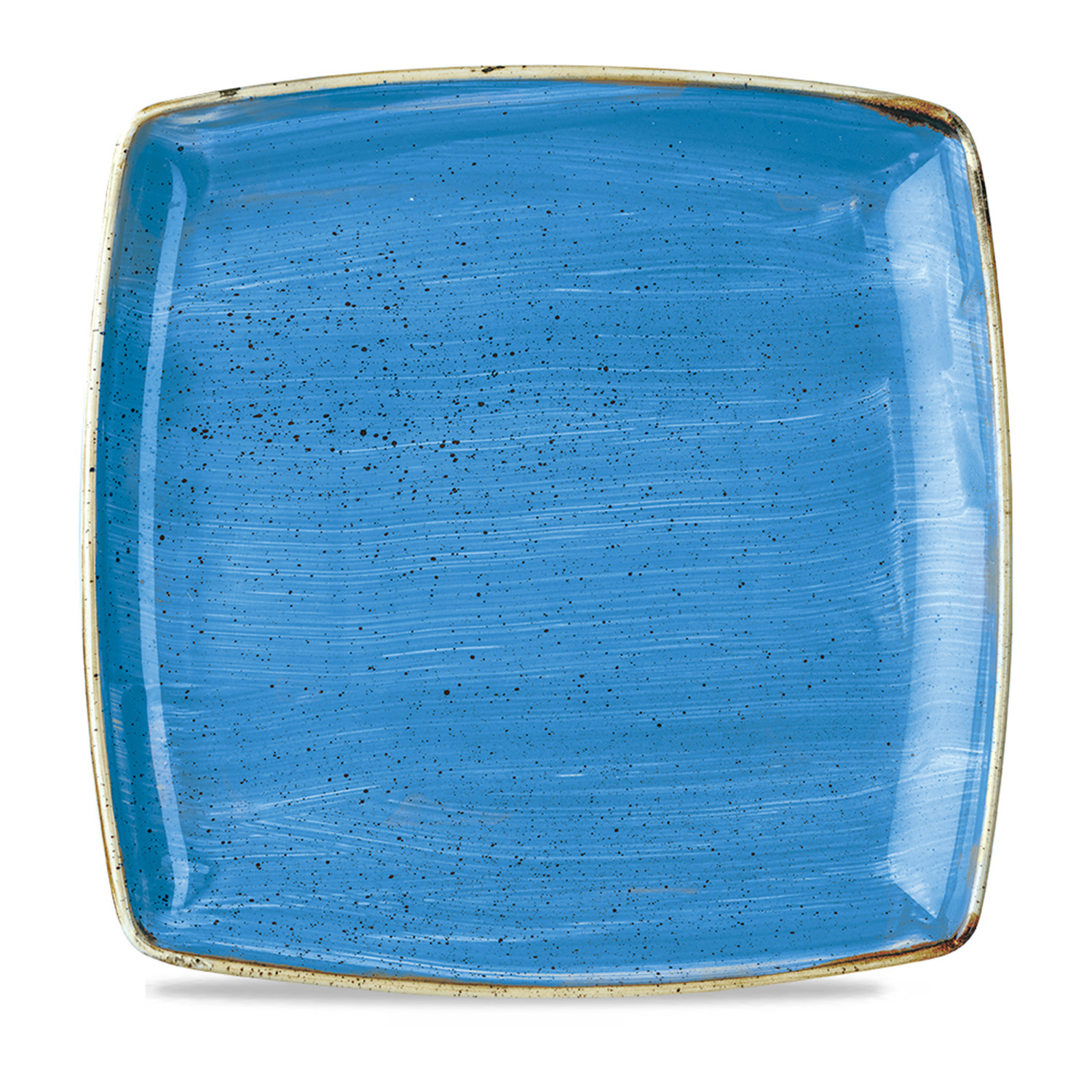 Deep Square Teller 26,8 cm, Stonecast Cornflower Blue