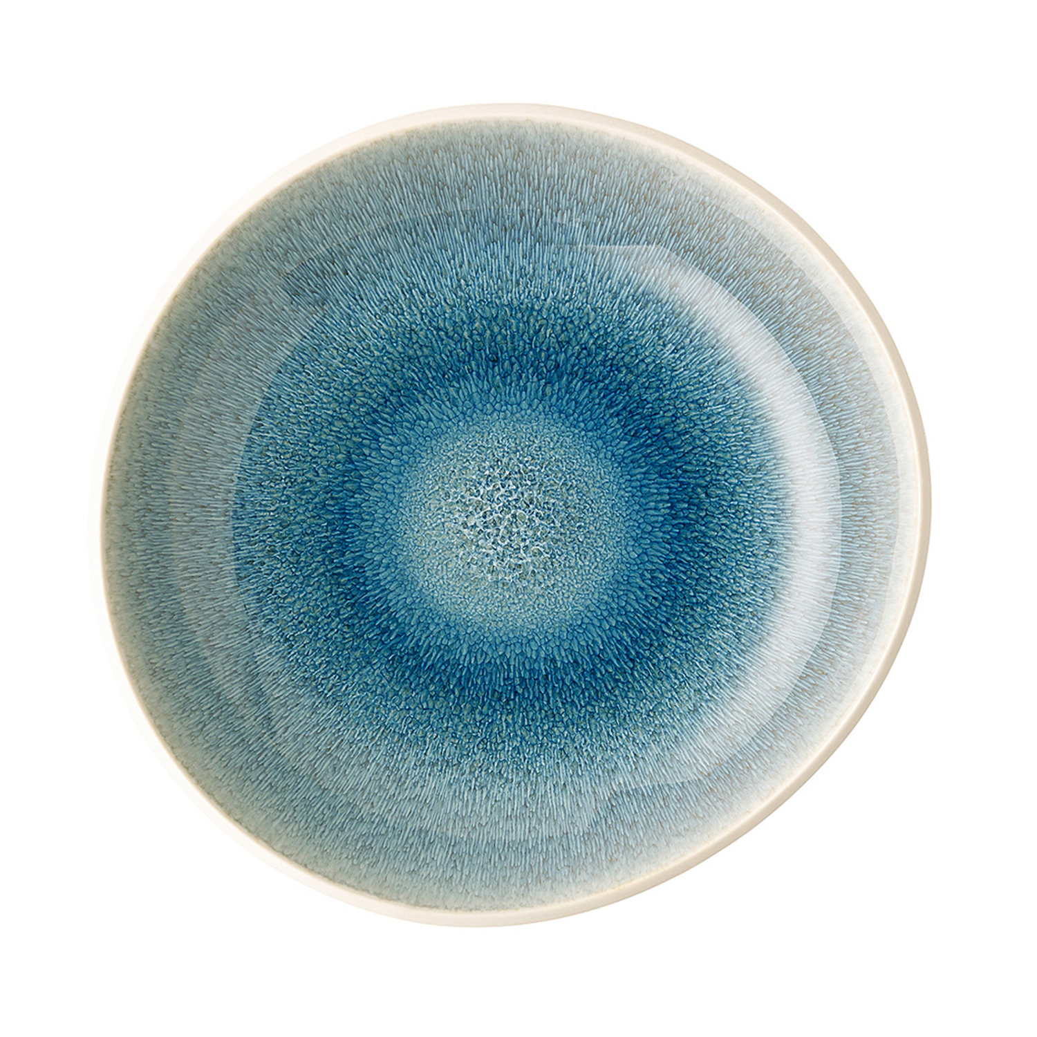 Teller tief 22 x 21 cm, Junto Stoneware Aquamarine