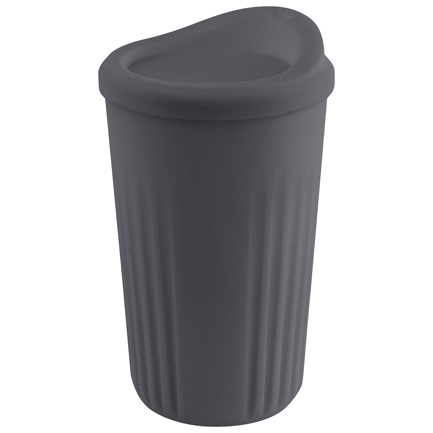Mehrwegbecher -TO GO- Ø 8,5 cm, H: 13,5 cm, 400 ml, anthrazit 