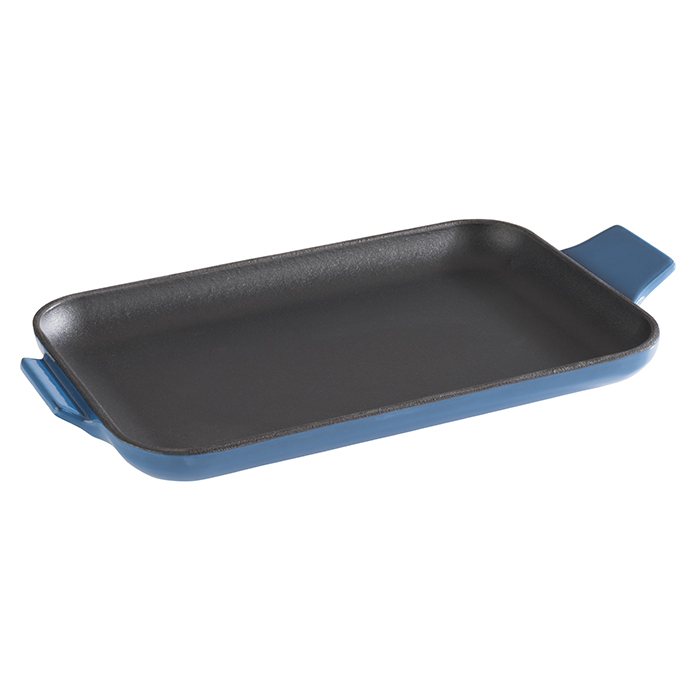 Servierpfännchen -CAST IRON- 20 x 13 cm, H: 2 cm Gusseisen, emailliert 