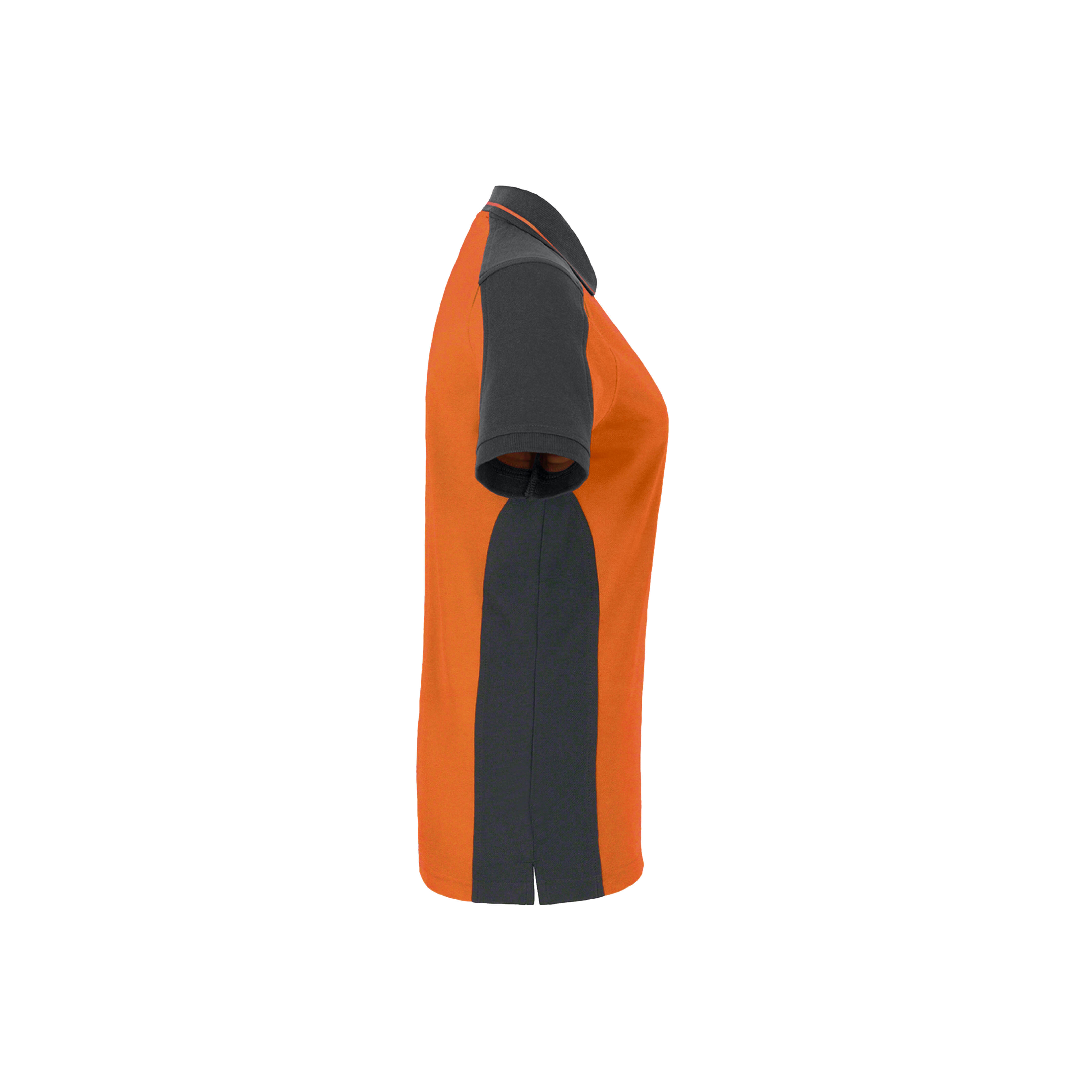 Woman-Polo Contrast, orange/anthrazit