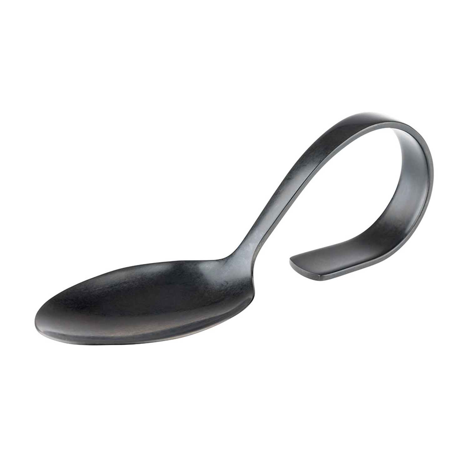Gourmet-Löffel -CLASSIC- Länge: 12 cm 18/8 Edelstahl, Gunmetal-Look 
