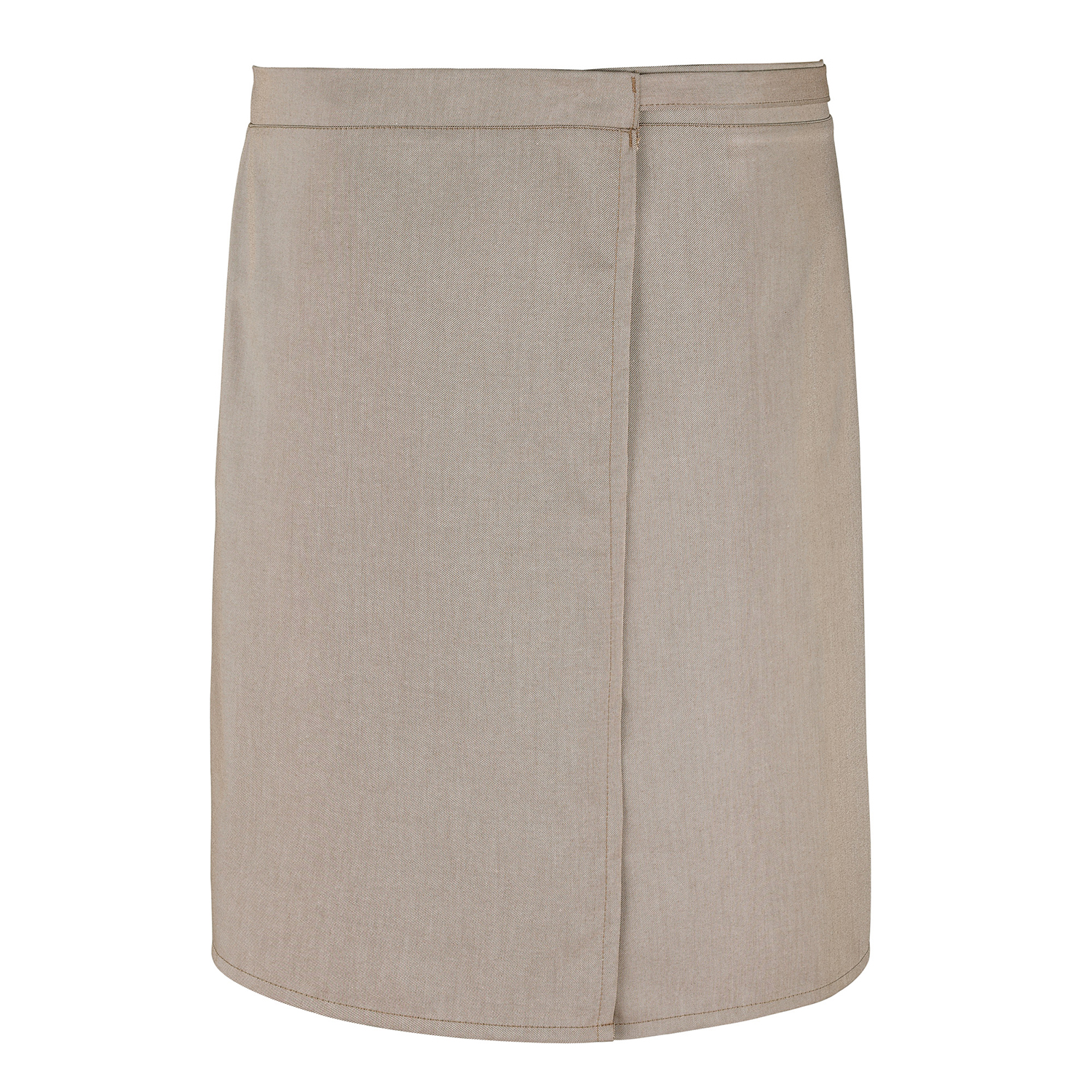 Wickel-Bistroschürze 60 x 125 cm, Jeanslook sand
