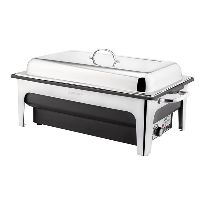 Elektro-Chafing Dish 63 x 36 cm, H: 29 cm Edelstahl / PP 
