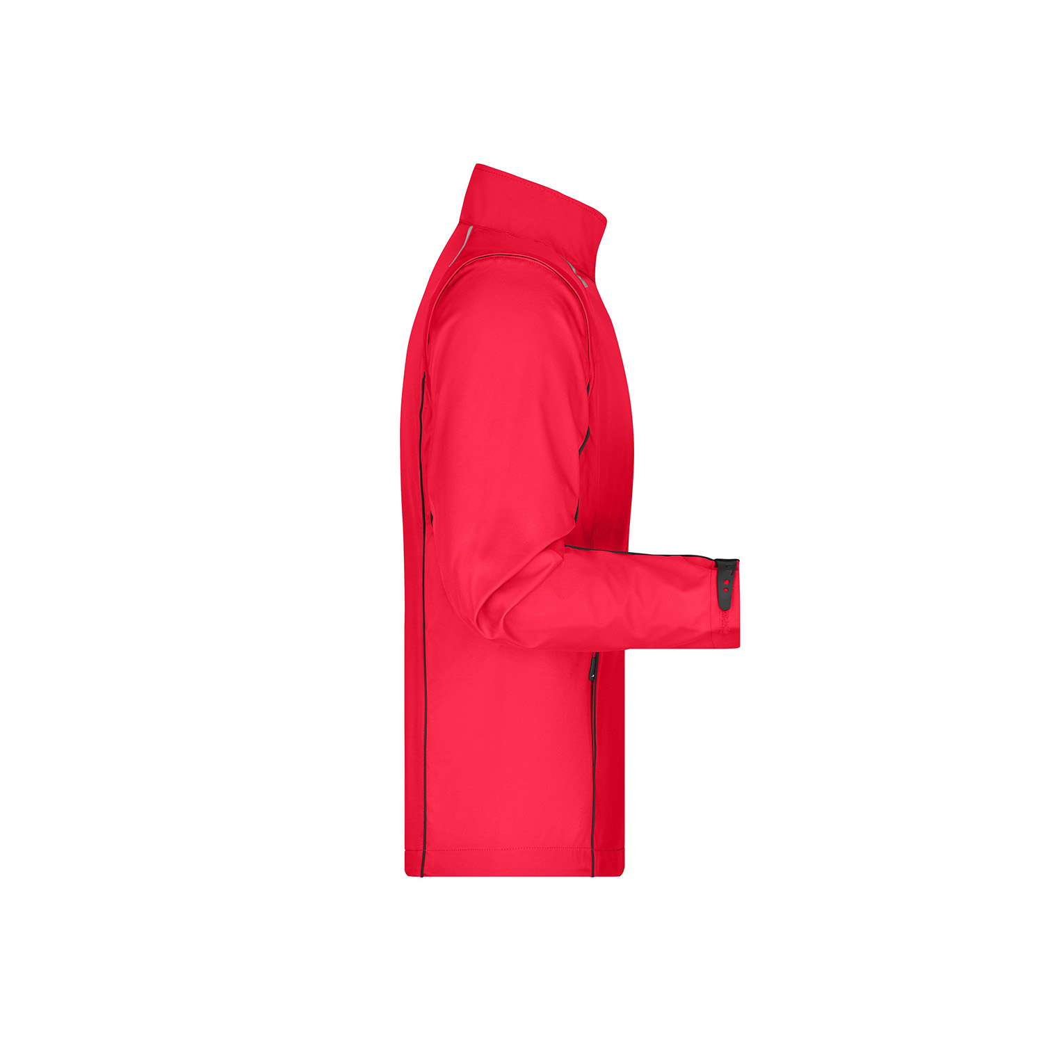Herren-Softshelljacke Zip-Off, rot/schwarz