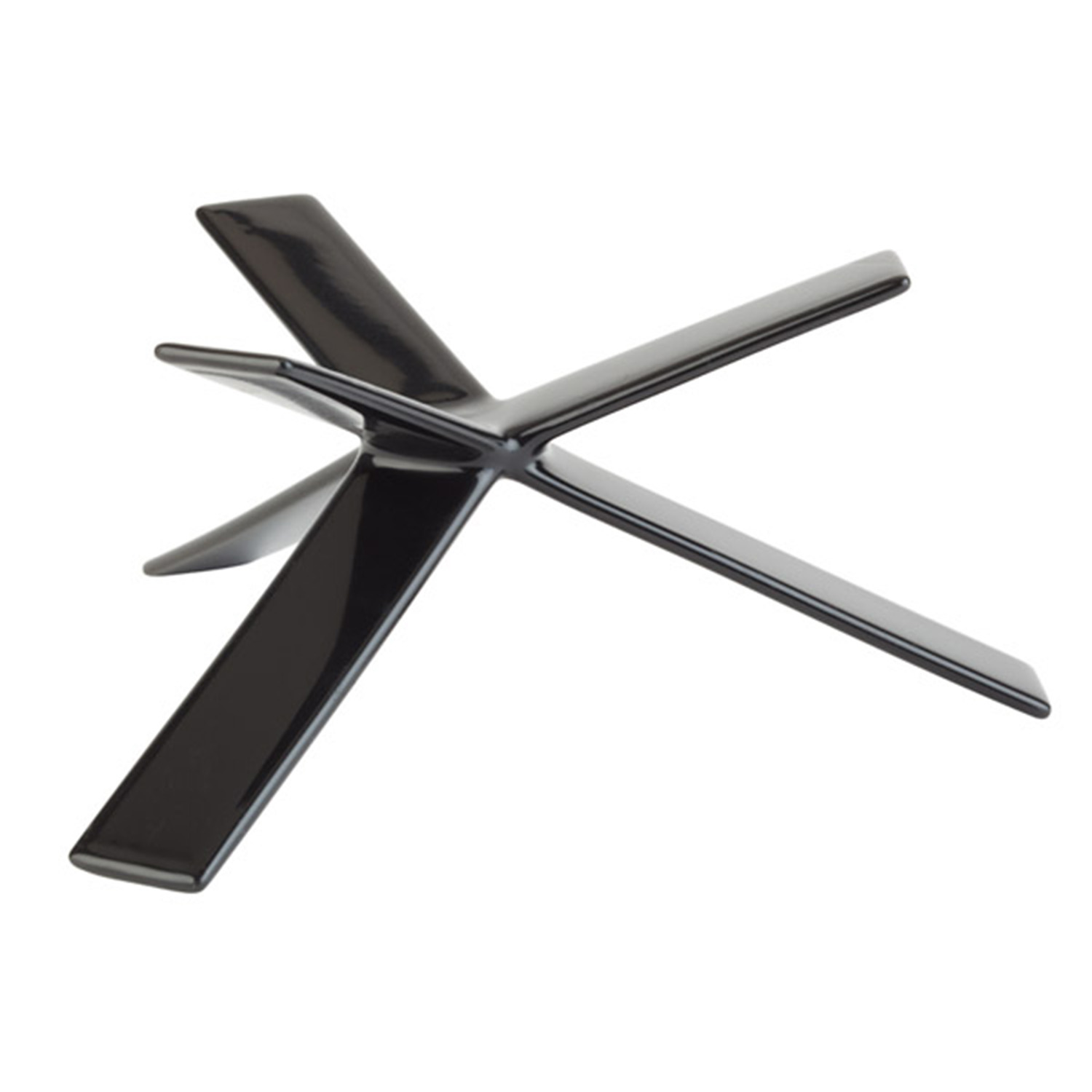 Buffetständer -STAR- H: 8 cm Metall, PVC, schwarz, mit Antirutschbeschichtung 