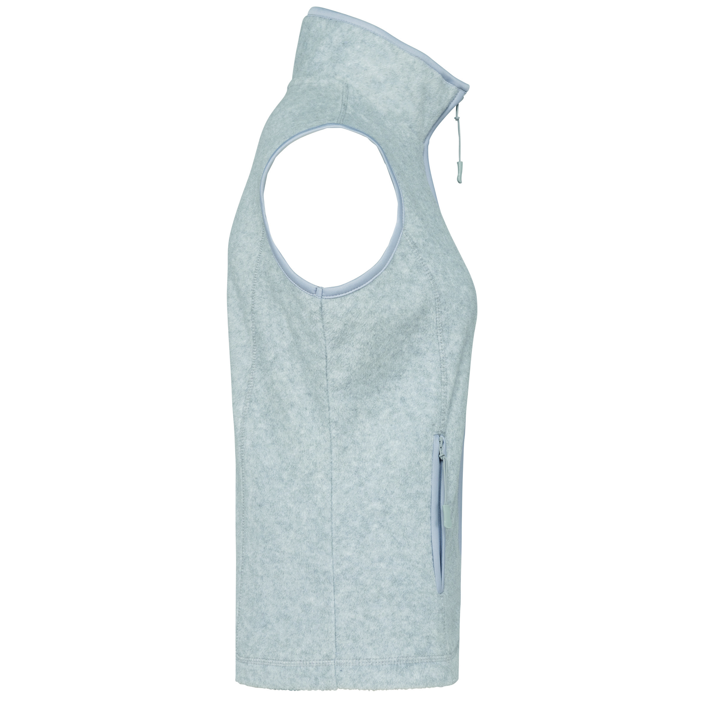Damen-Fleece-Weste, aschgrau