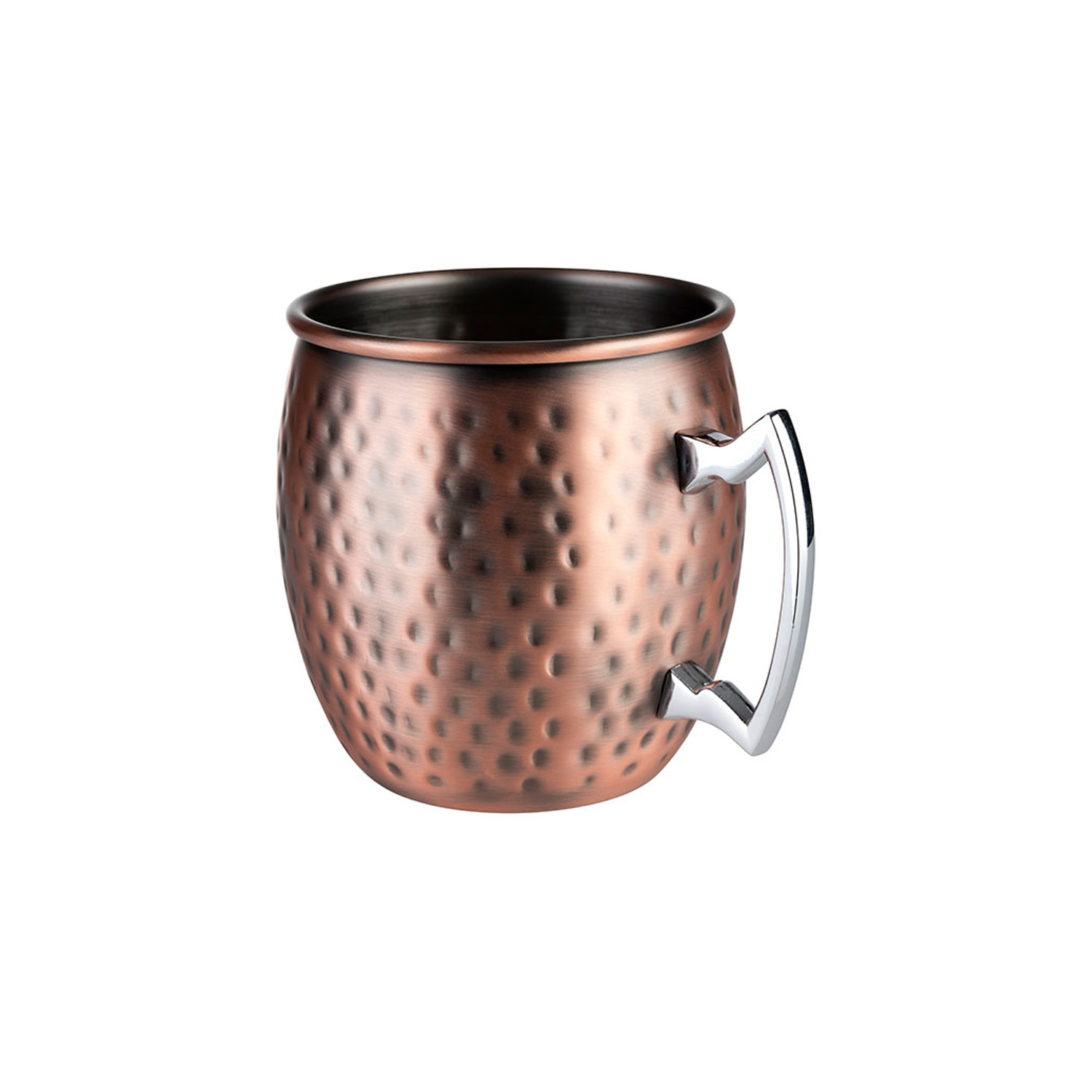 2er Set Becher -MOSCOW MULE- Ø 9 cm, H: 10 cm Edelstahl, Antik-Kupfer-Look 
