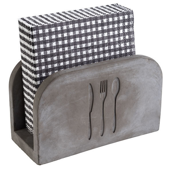 Serviettenhalter -ELEMENT- 16 x 7,5 cm, H: 10 cm Beton 