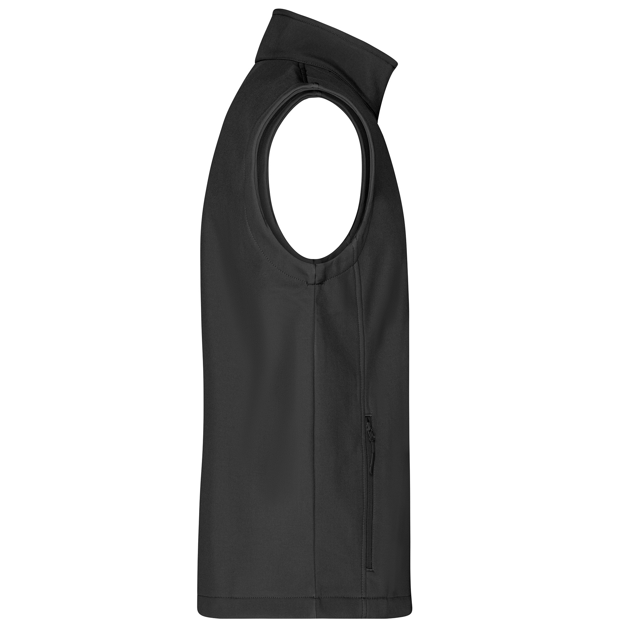 Herren-Softshellweste, schwarz/schwarz