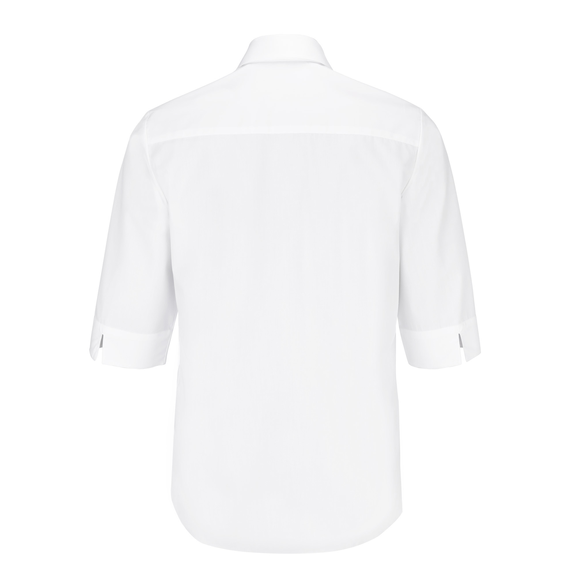 Damenbluse Laura, 3/4 Arm, weiß, untailliert