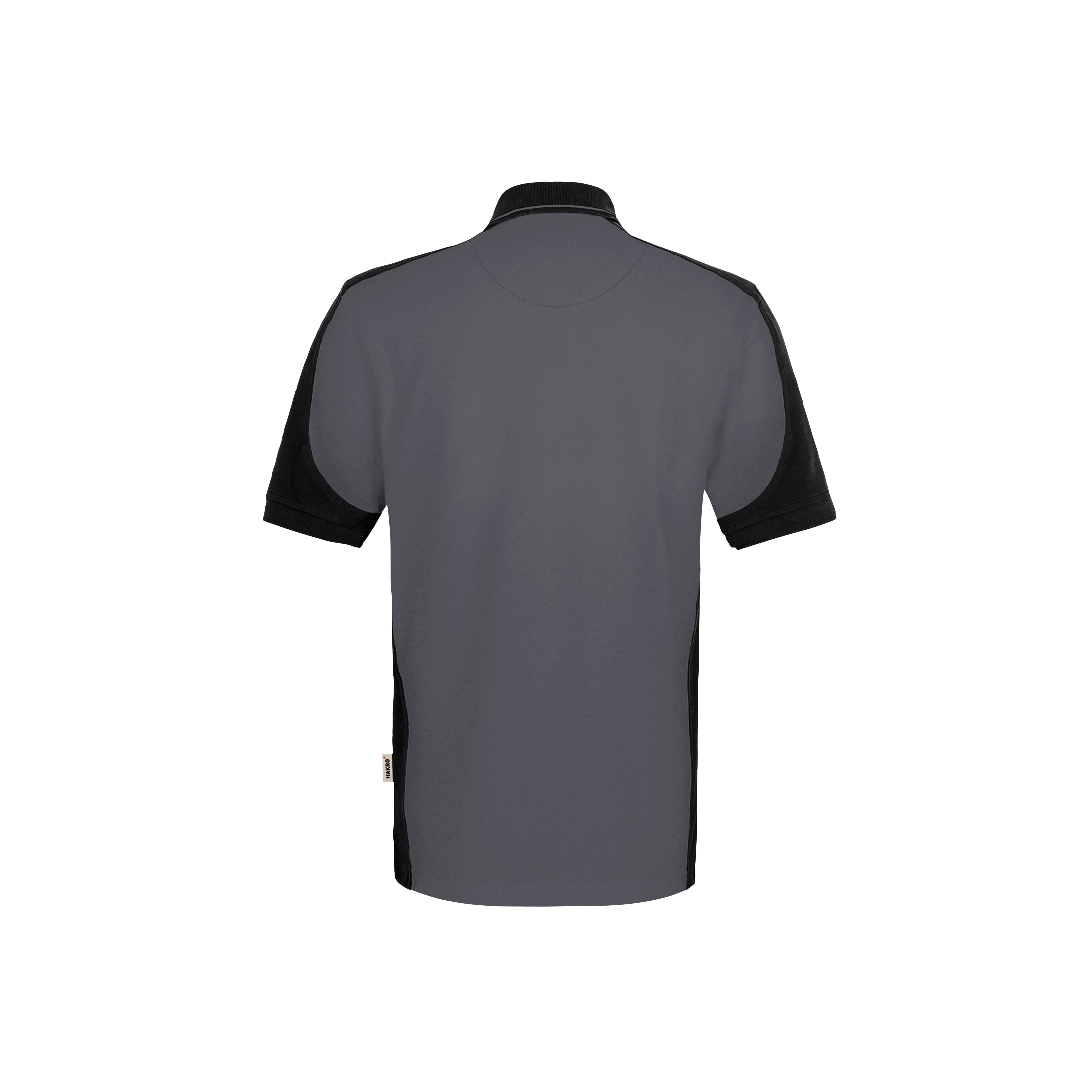 Unisex Poloshirt Contrast Mikralinar ECO, anthrazit/schwarz