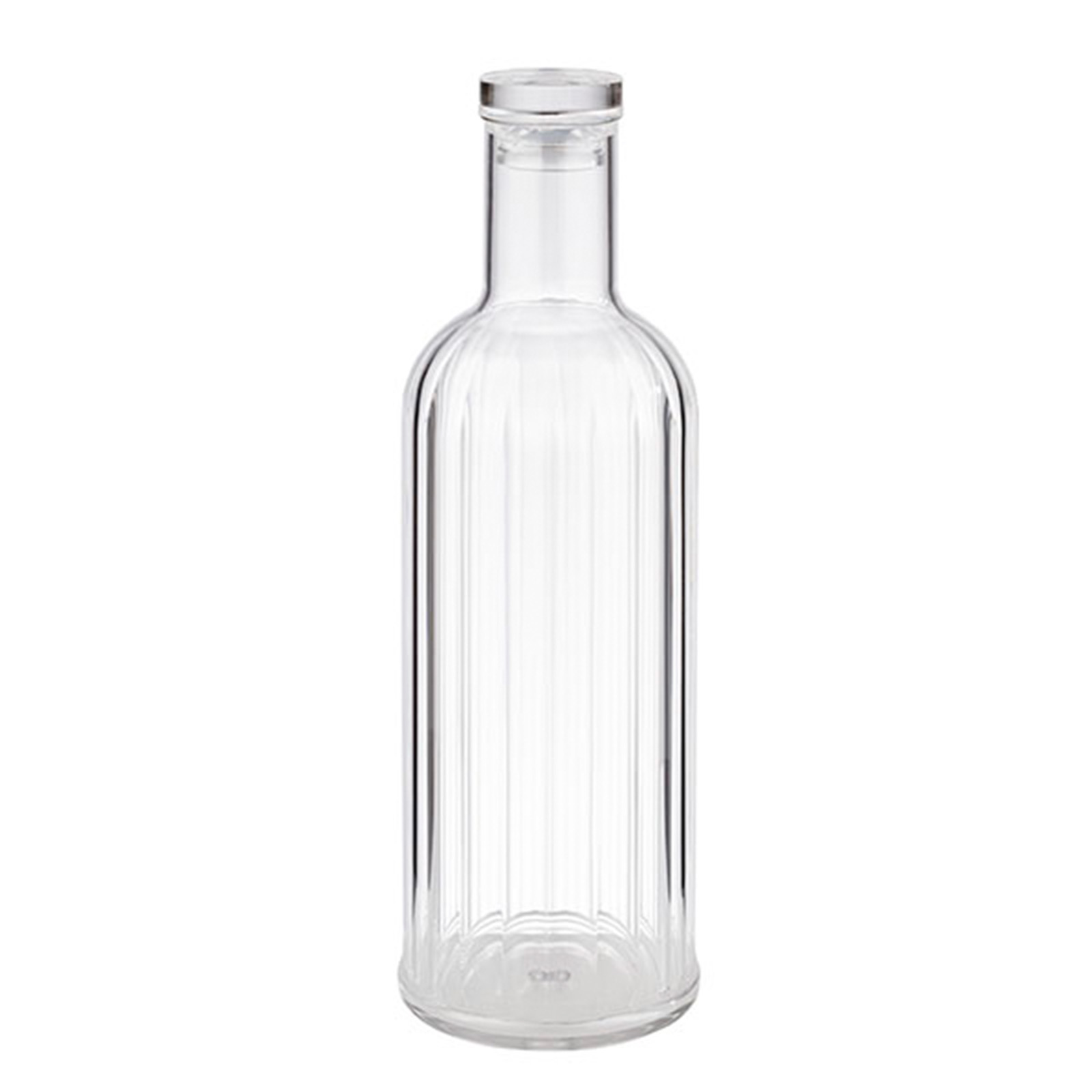 Flasche -STRIPES- Ø 9 cm, H: 28,5 cm, 1 Liter MS, Silikon, transparent 