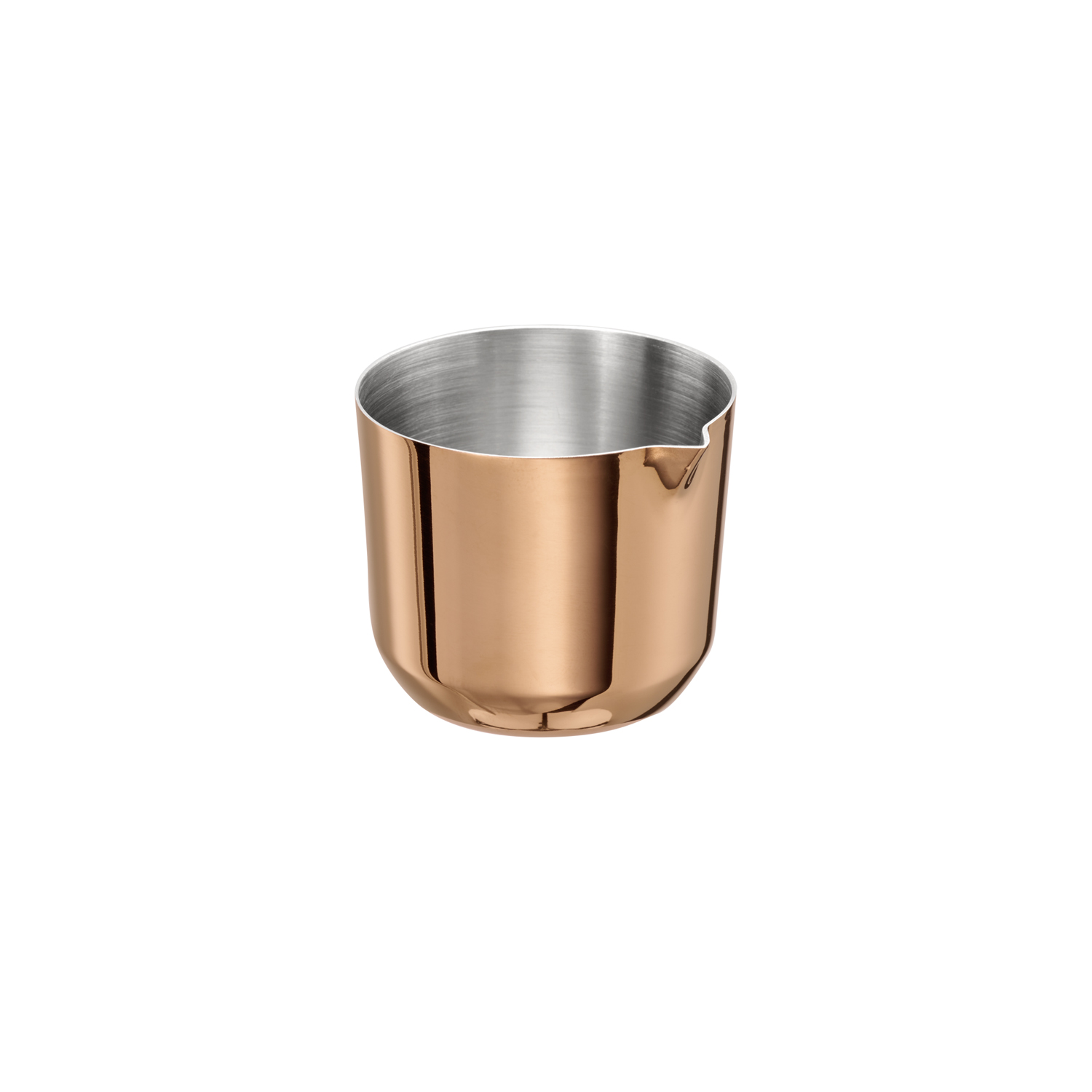 Gießer, ALLURE, 4er Set ø 4,5 cm, H: 4 cm, 30 ml, Edelstahl Kupfer Look