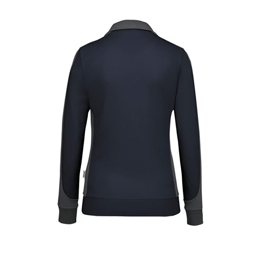 Damen-Sweatjacke Contrast Mikralinar, tinte/anthrazit