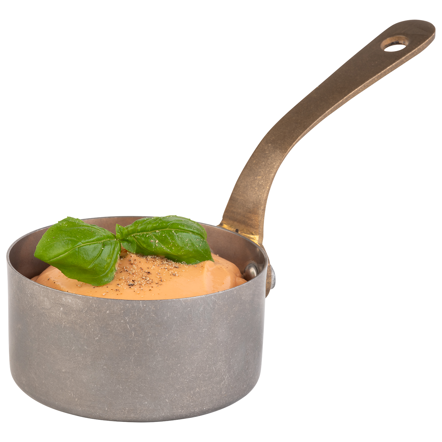 Stielkasserolle / Serviertopf -SNACKHOLDER- ø 7 cm H: 3,5 cm